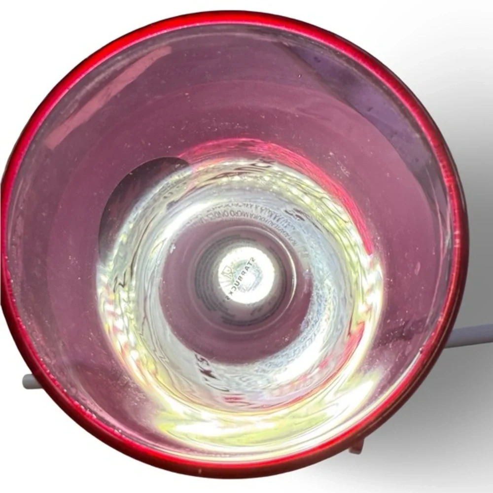 Starbucks Pink Glass‎ Ombre Cold Cup 18oz  Rare 2019